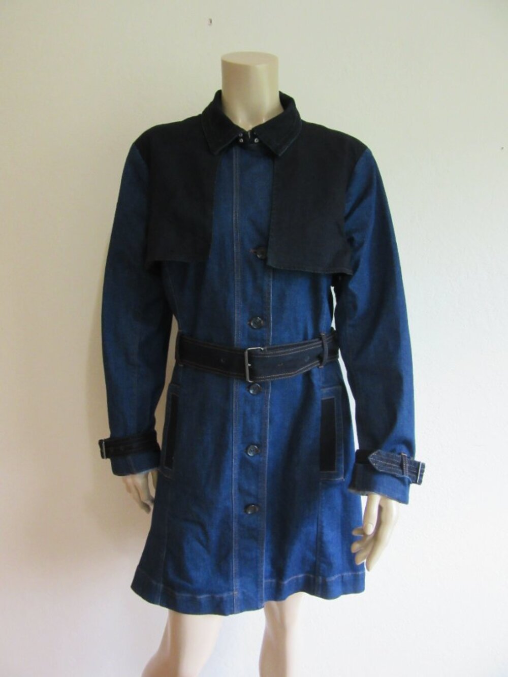 Gloria Vanderbilt Christian Siriano Denim Trench 14 Dress NWT - Picture 2 of 7
